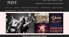 Desktop Screenshot of issaquahdance.com