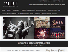 Tablet Screenshot of issaquahdance.com